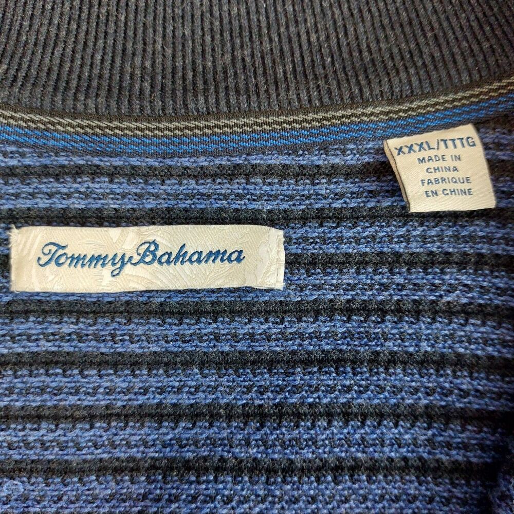 Tommy Bahama Seaport Half 1/2 Zip Sweater Men's XXXL Blue - Picture 4 of 8